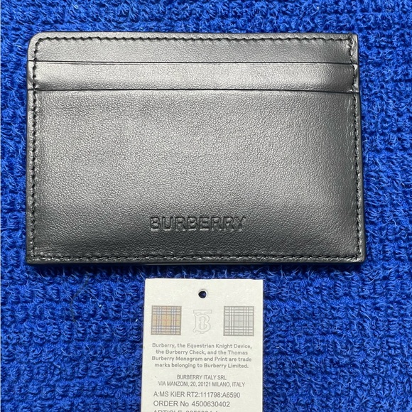 Burberry Men’s Monster Graphic Leather Card Case - Picture 1 of 3